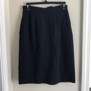 Navy blue high waisted skirt